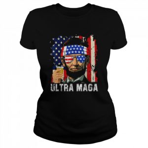 Ultra Maga Patriotic 4th Of July Abraham Lincoln Drinking Tee Shirt Classic Women's T-shirt