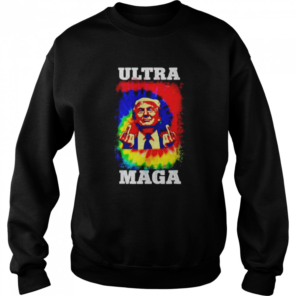 Ultra Maga Trump Bleach Tie Dye Shirt Unisex Sweatshirt