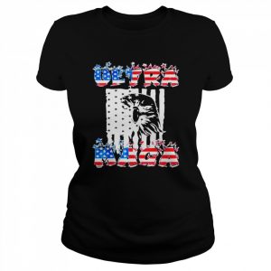 Ultra Mega Eagle 2022 With Flag Cool Ultra Mega Eagle 2022 Shirt Classic Women's T-shirt