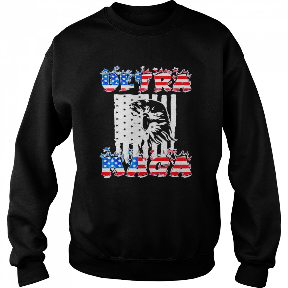 Ultra Mega Eagle 2022 With Flag Cool Ultra Mega Eagle 2022 Shirt Unisex Sweatshirt