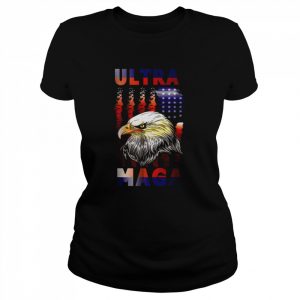 Ultra Mega Eagle with the flag T-Shirt Classic Women's T-shirt