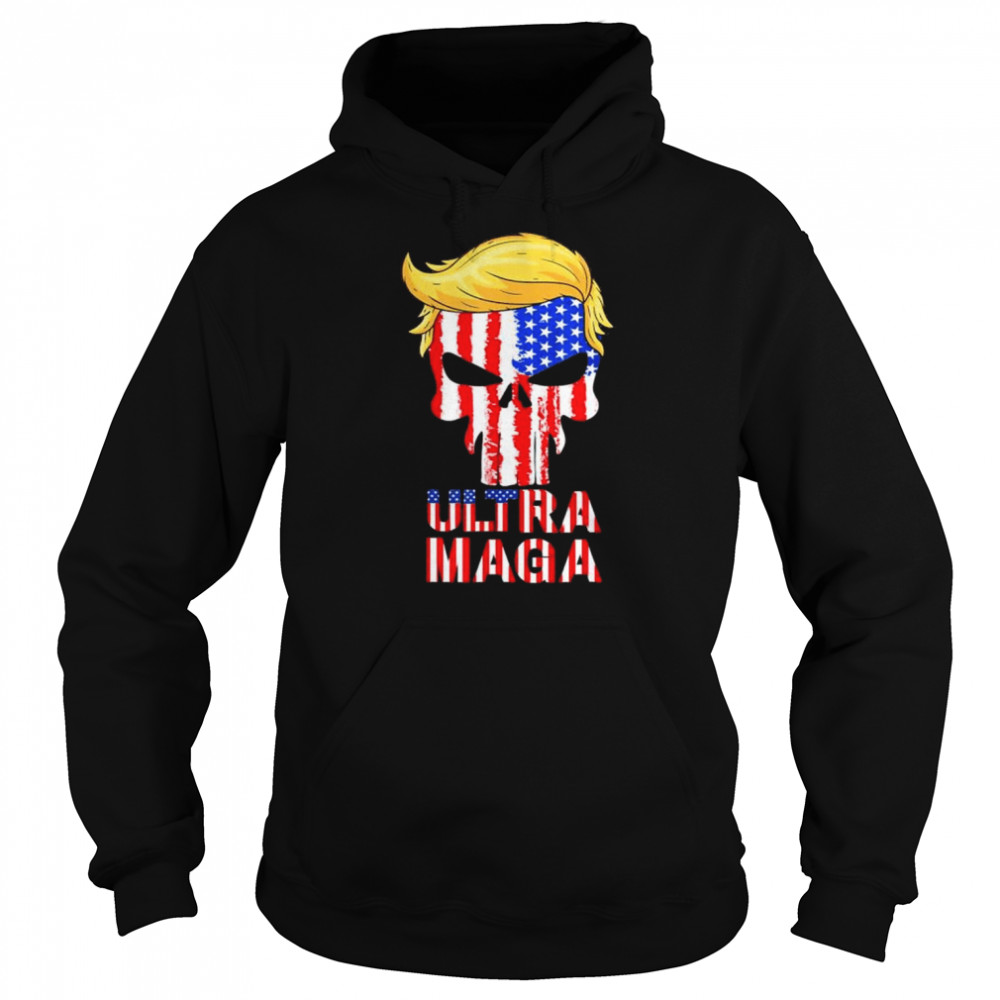 Ultra maga 2024 pro Trump maga skull ultra maga  Unisex Hoodie