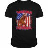 Ultra maga 4th of july bigfoot American flag vintage  Classic Men's T-shirt