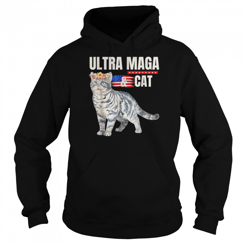 Ultra maga and cat anti-biden  Unisex Hoodie