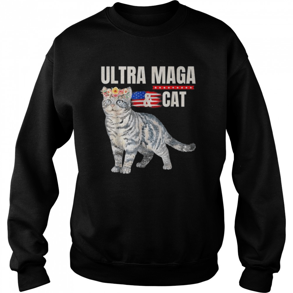 Ultra maga and cat anti-biden  Unisex Sweatshirt