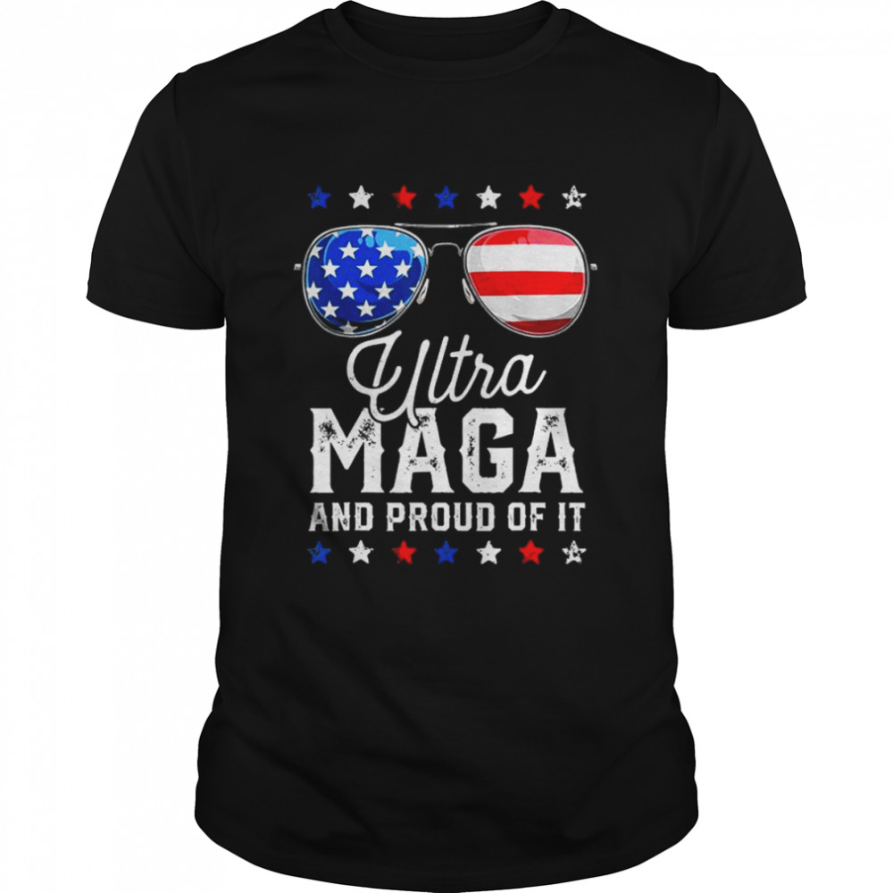 Ultra maga and proud of it anti biden vintage sunglasses shirt