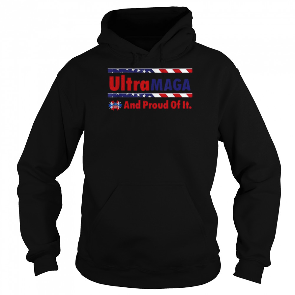 Ultra maga and proud of it make Trump 2024 anti biden  Unisex Hoodie