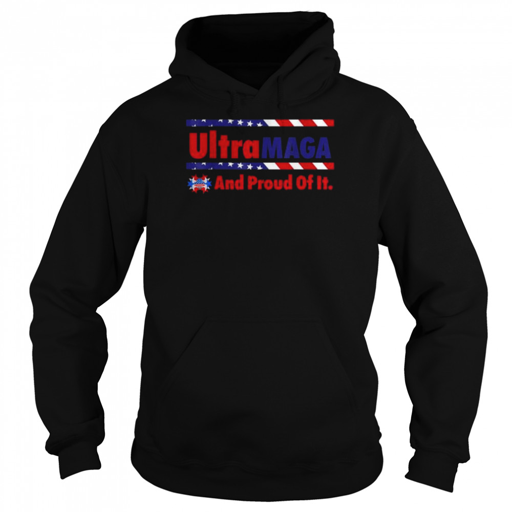 Ultra maga and proud of it vintage American flag  Unisex Hoodie