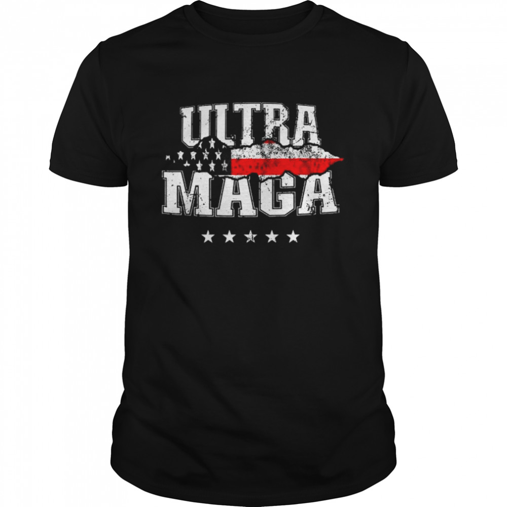 Ultra maga anti biden us flag pro Trump we the people shirt