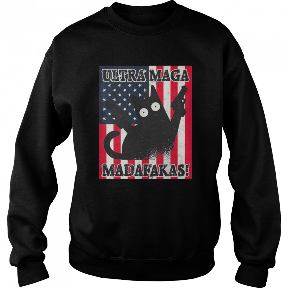 Ultra maga madafakas cats tops summer dresses pew Cat  Unisex Sweatshirt