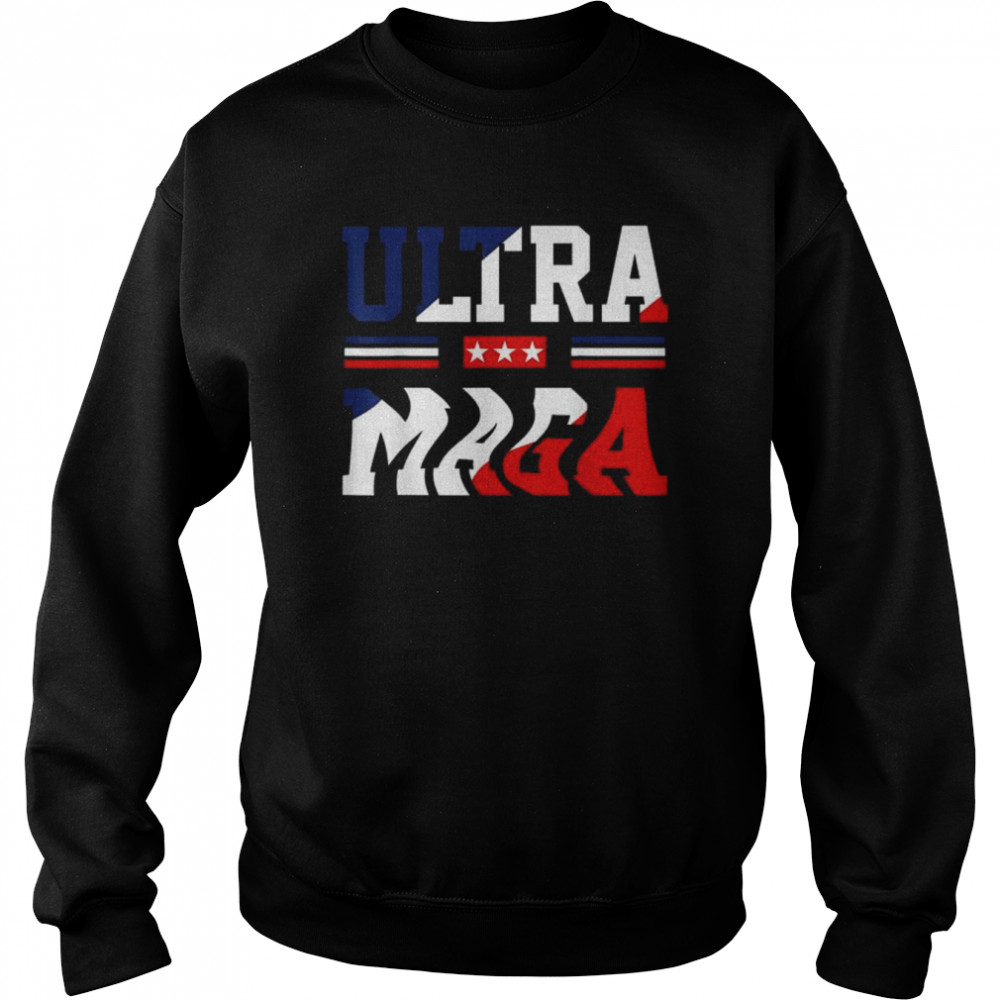 Ultra maga patriotic Trump republicans American flag  Unisex Sweatshirt