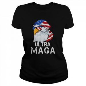 Ultra maga patriotic eagle 4th of july American flag usa  Classic Women's T-shirt