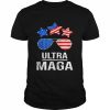 Ultra maga us flag sunglasses ultra-maga vintage retro  Classic Men's T-shirt