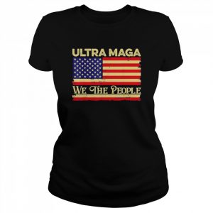 Ultra maga vintage American flag ultramaga retro  Classic Women's T-shirt