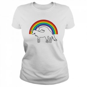 Uniporn Unicorn Parody T- Classic Women's T-shirt