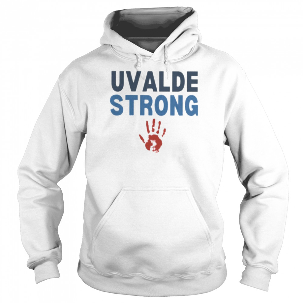 Uvalde Strong Hand Pray For Texas Protect Our Children Shirt Unisex Hoodie