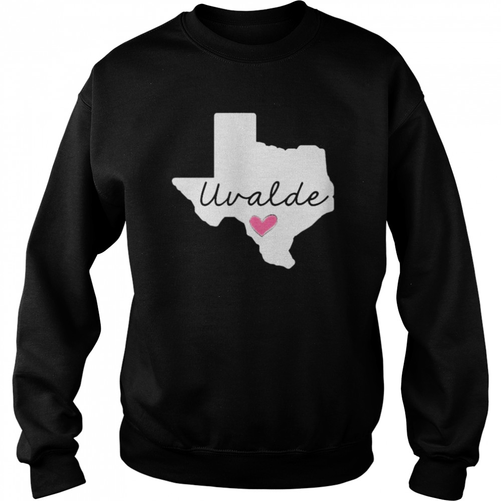 Uvalde Texas Heart Shirt Unisex Sweatshirt