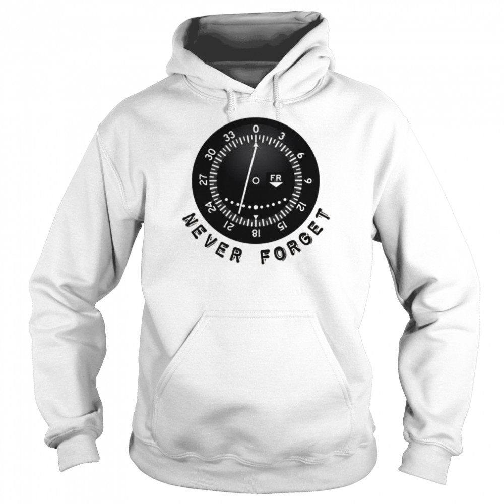 VOR OBS CDI Aviation Navigation Indicator NEVER FORGET Shirt Unisex Hoodie