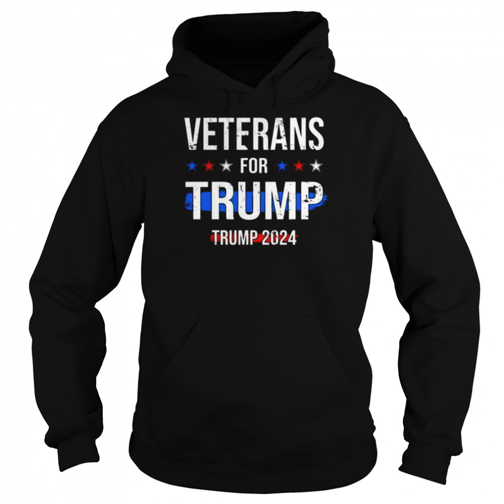 Veterans for Trump 2024  Unisex Hoodie