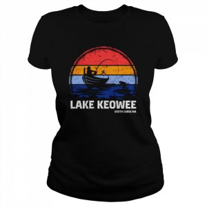 Vintage Retro South Carolina Keowee Lake Summer Fishing Shirt Classic Women's T-shirt