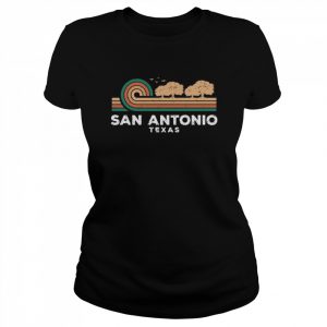 Vintage San Antonio Sonnenuntergang Texas Souvenir Langarm Shirt Classic Women's T-shirt