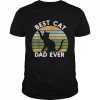 Vintage best cat dad ever black cat lover father day  Classic Men's T-shirt