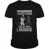 Warning English Teacher Watch Your Language T-Shirt Classic Men's T-shirt