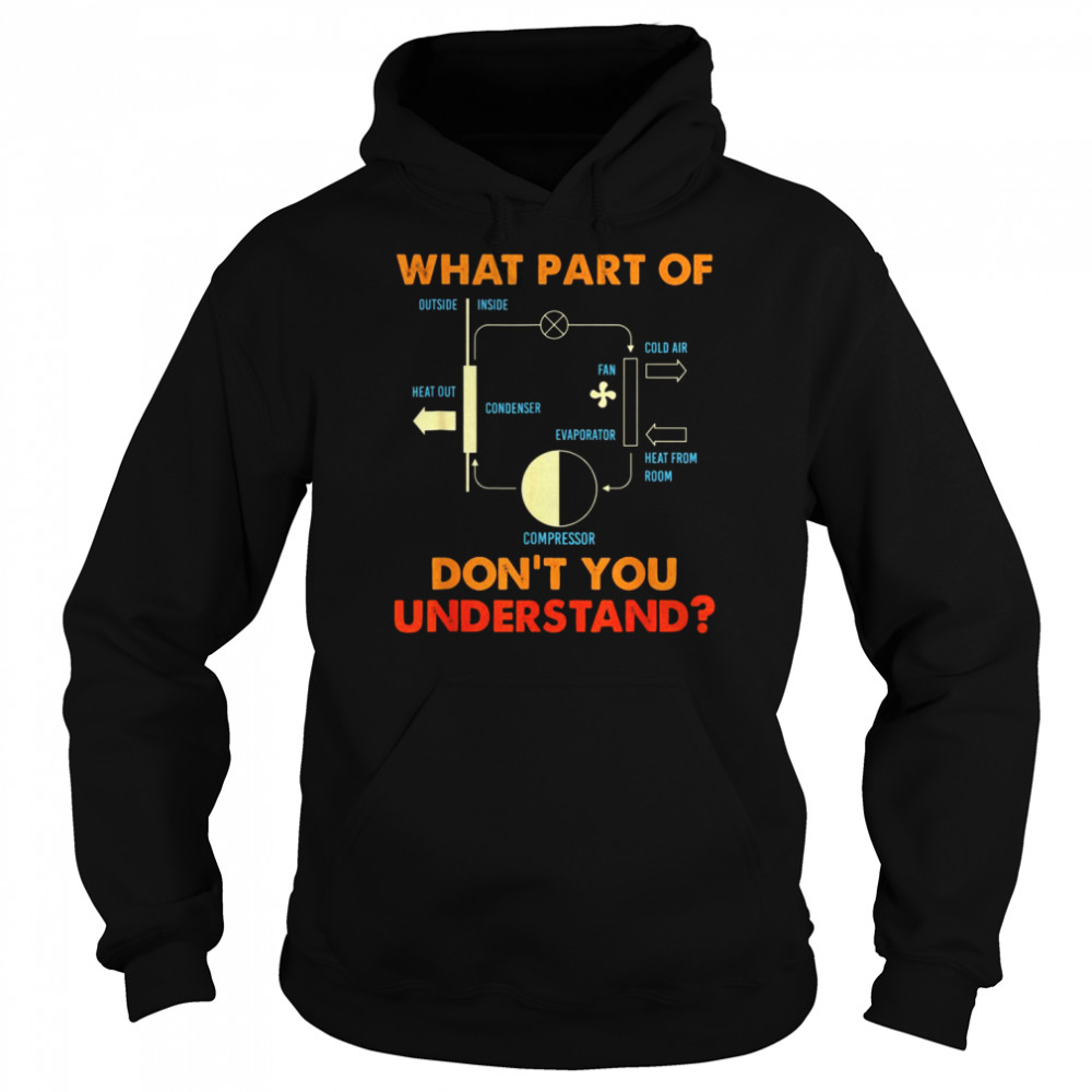 What Part Dont You Understand HVAC Installer Shirt Unisex Hoodie