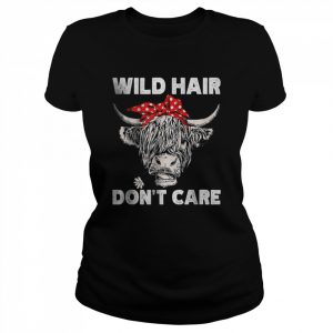 Wild Hair Don’t Care Highland Cow Present Women T-Shirt Classic Women's T-shirt