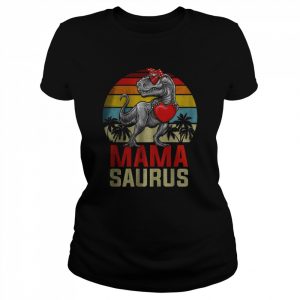 Womens Mamasaurus T Rex Dinosaur Mom Saurus Family Matching Women T-Shirt Classic Women's T-shirt