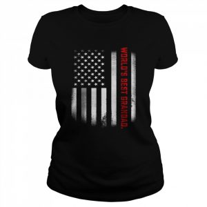 World’s Best Grandad Ever US Flag T-Shirt Classic Women's T-shirt