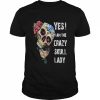 Yes I am the crazy skull lady  Classic Men's T-shirt