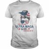 Yes I’m an ultra maga girl proud of it usa flag messy bun  Classic Men's T-shirt