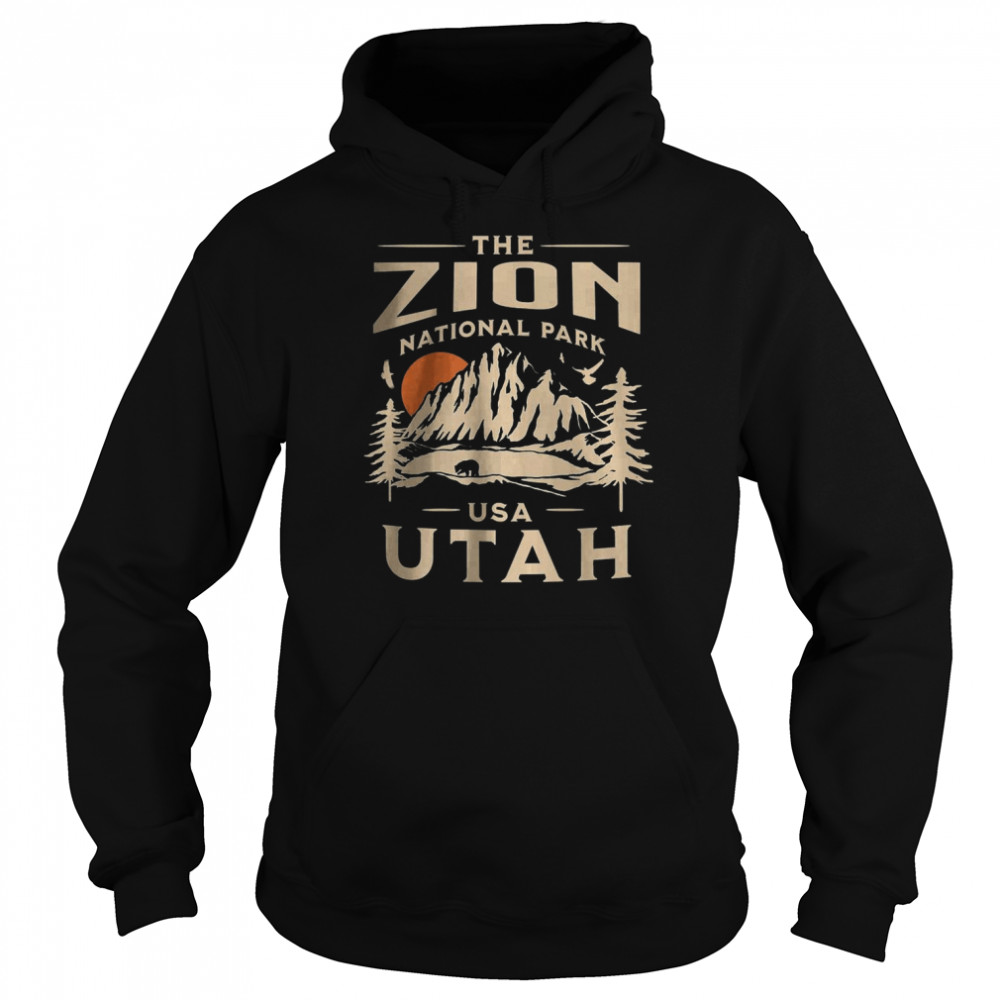 Zion National Park Utah Nature Hike Outdoors T-Shirt Unisex Hoodie