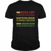 Zurück Geschichte und Stolz des afrikanischen Erbes Rosa Martin Obama Langarm Shirt Classic Men's T-shirt