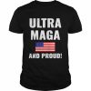 american flag ultra maga and proud  Classic Men's T-shirt