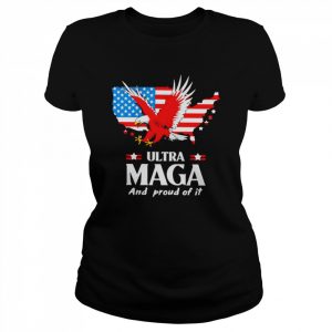 american flag ultra maga and proud of it  Classic Women's T-shirt