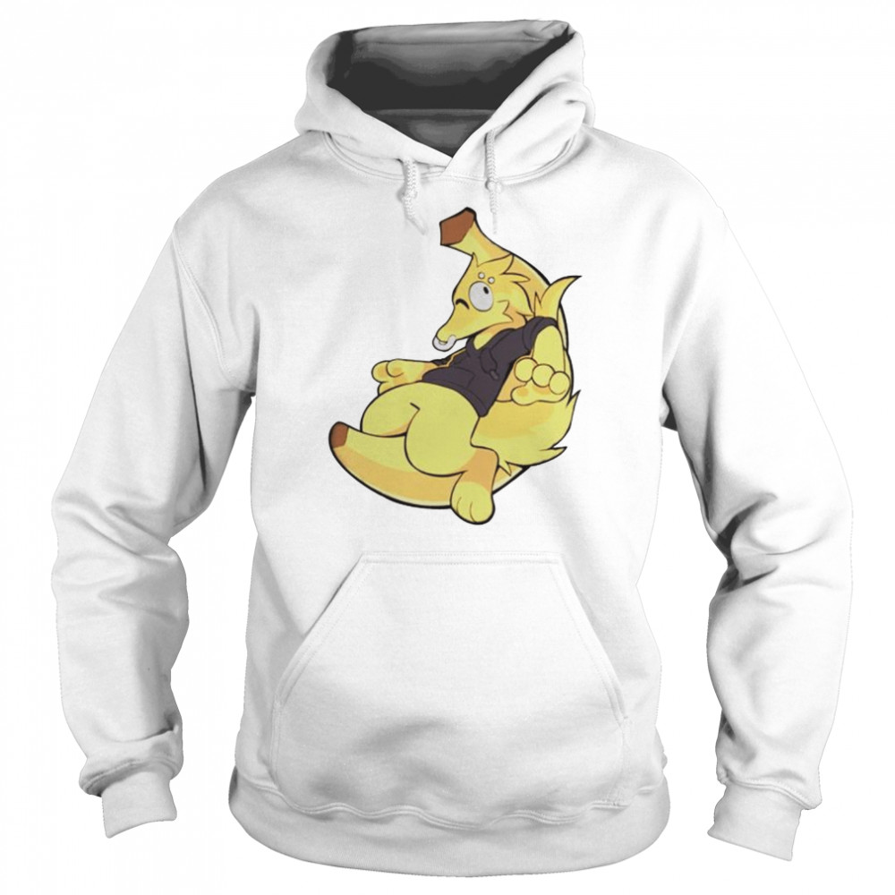 banana finds himself a brand new chair  Unisex Hoodie