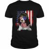 best American Flag 4th of July English Springer Spaniel Dog Lover T-Shirt Classic Men's T-shirt