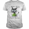 cat I have OCD obsessive crochet disorder  Classic Men's T-shirt