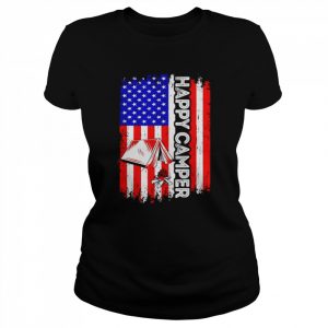 happy camper American flag 4th of July  Classic Women's T-shirt