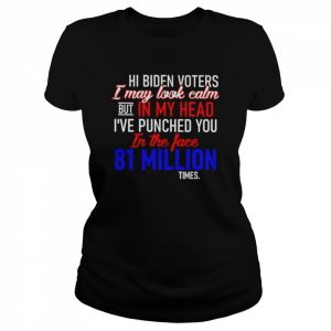 hi Biden voters I may look calm but in my head  Classic Women's T-shirt