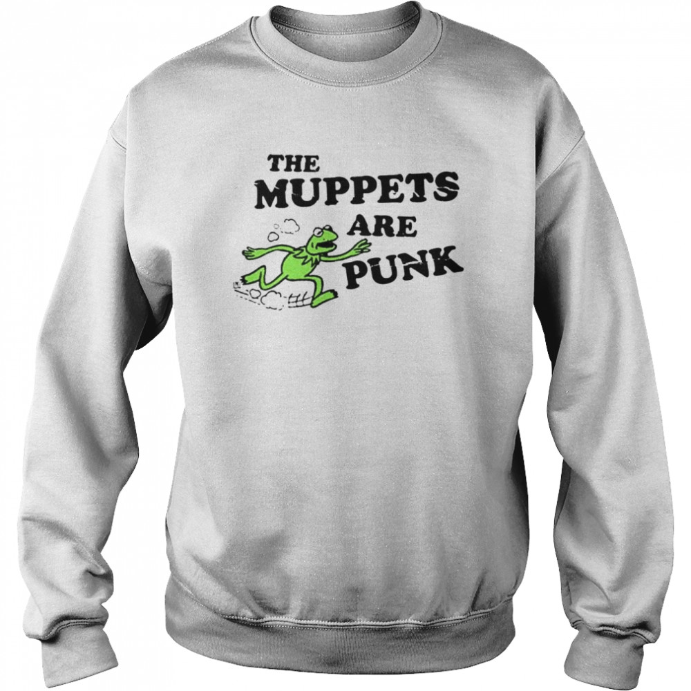 kermit the muppets are punk  Unisex Sweatshirt