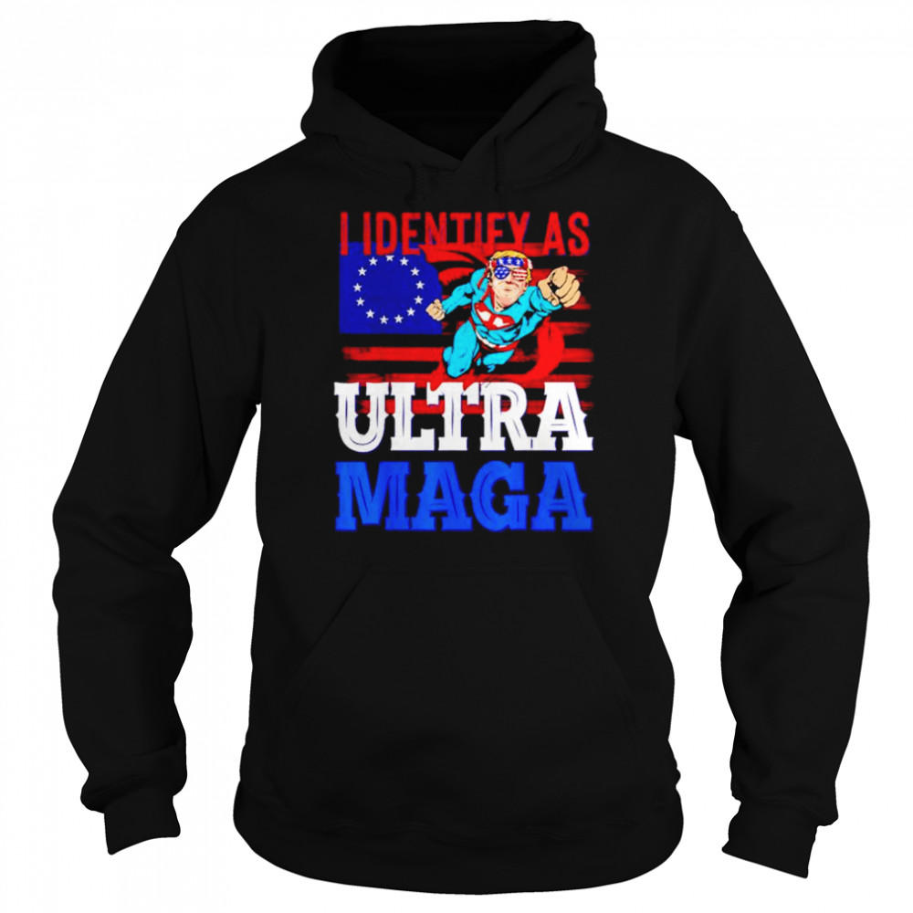 trump Superman I identify as ultra maga  Unisex Hoodie