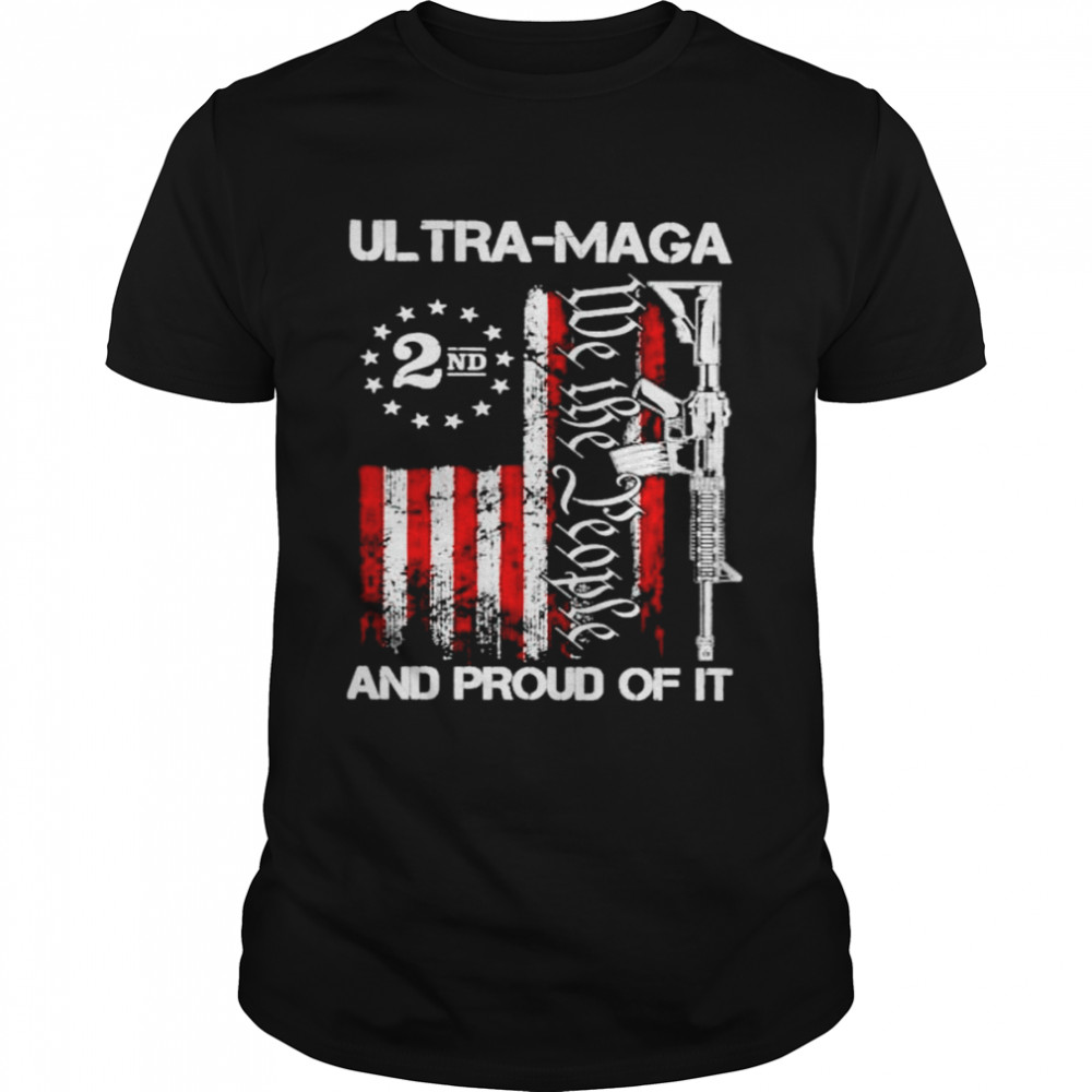 ultra maga and proud of it American flag shirt