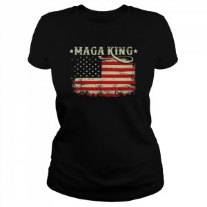 ultra maga king vintage American flag ultra maga retro  Classic Women's T-shirt