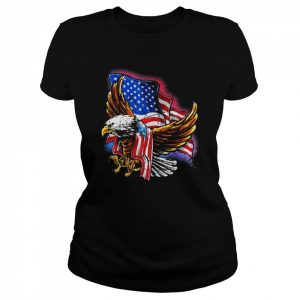 4th Of July Bald Eagle Patriotic Stars Stripes American Flag Shirt Classic Women's T-shirt