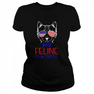 4th Of July Cat Independence Day Patriot USA Shirt Classic Women's T-shirt