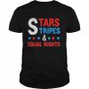 4th Of July Feminist Patriotic Stars Stripes & Equal Rights Shirt Classic Men's T-shirt