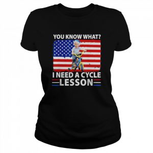 4th of July Biden bike accident i need a cycle lesson T-Shirt Classic Women's T-shirt